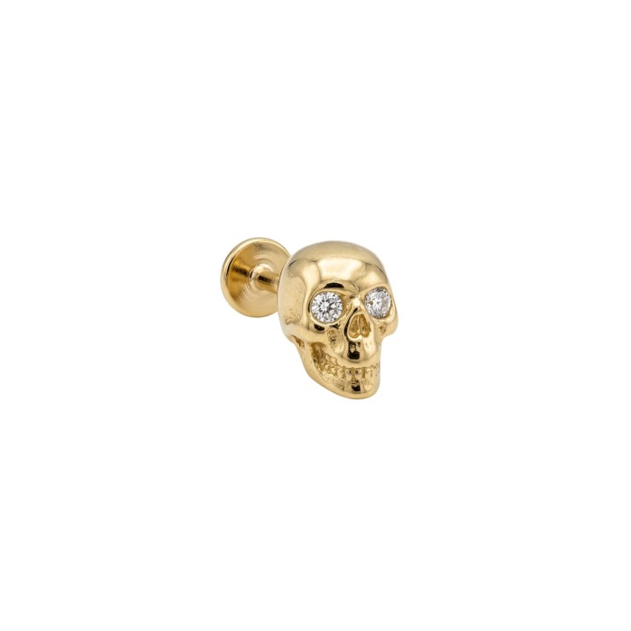 pırlanta taşlı altın piercing 