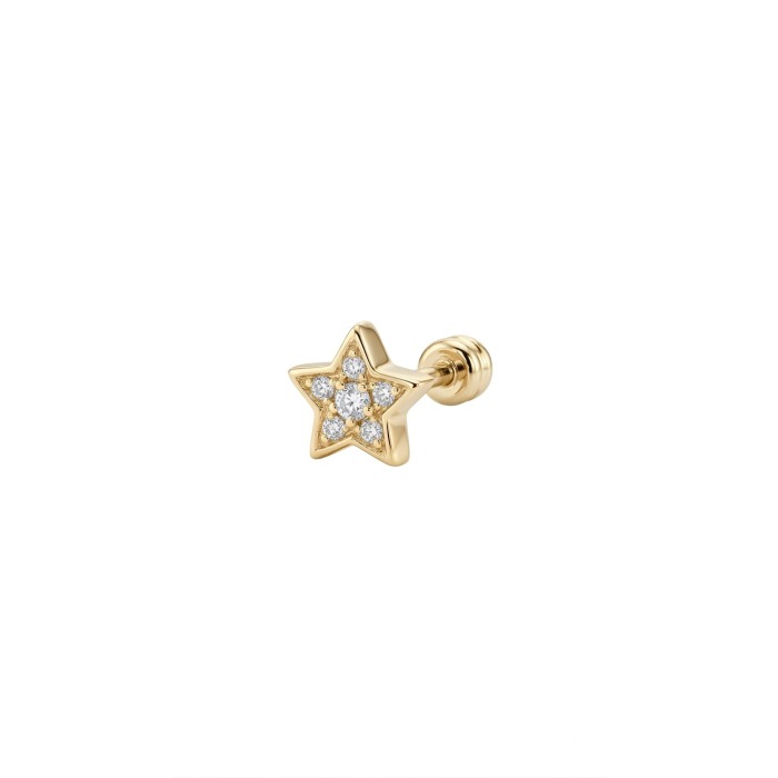 pırlanta taşlı altın piercing 