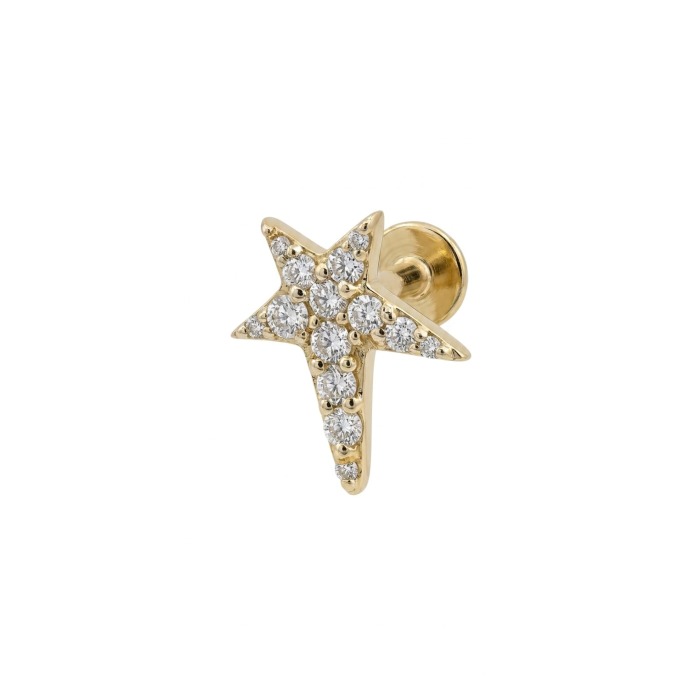 pırlanta taşlı altın piercing 